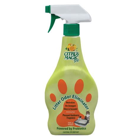 How to use Citrus Magic to eliminate pet litter odors